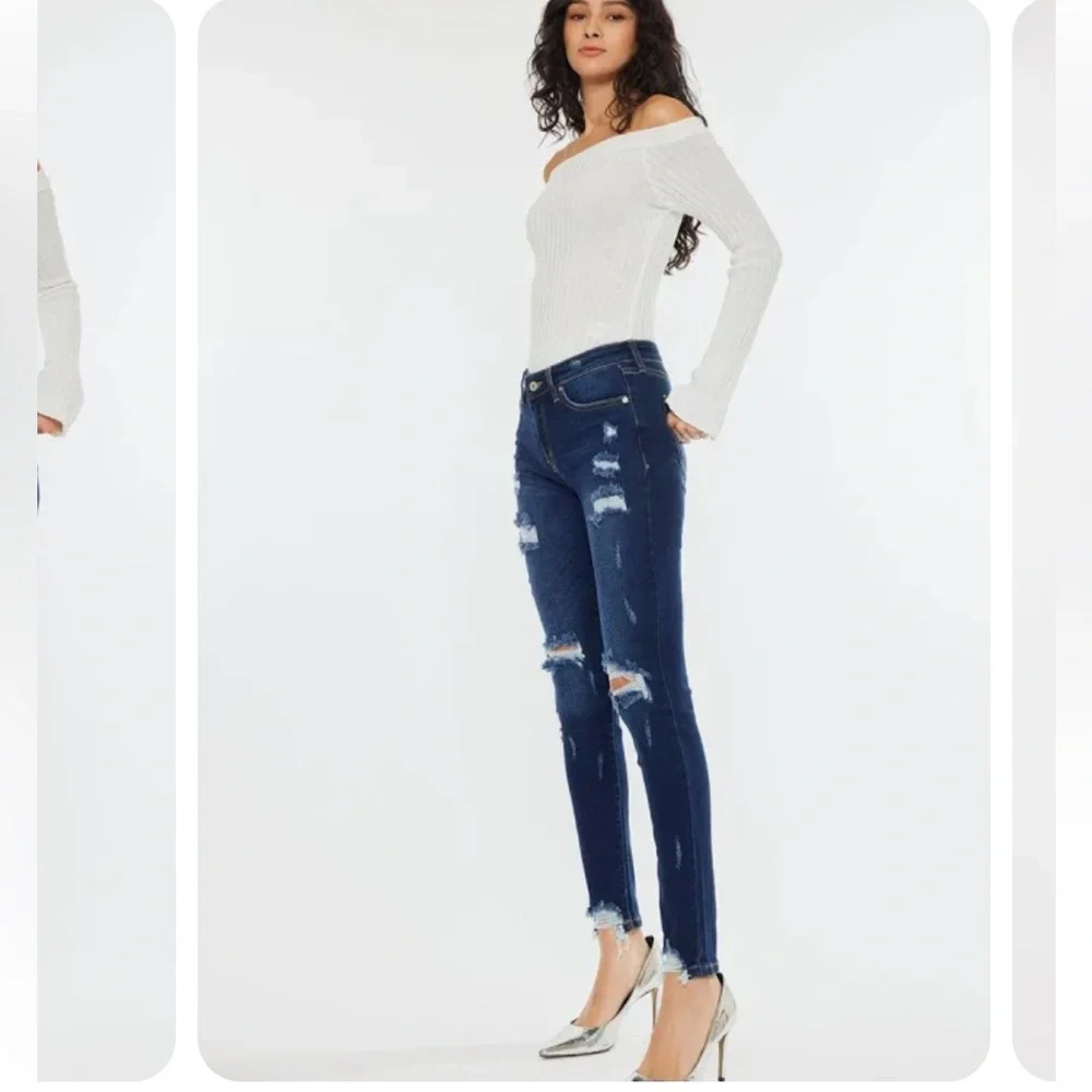 Kancan Kora Mid Rise Super Skinny jeans - Picture 3 of 9